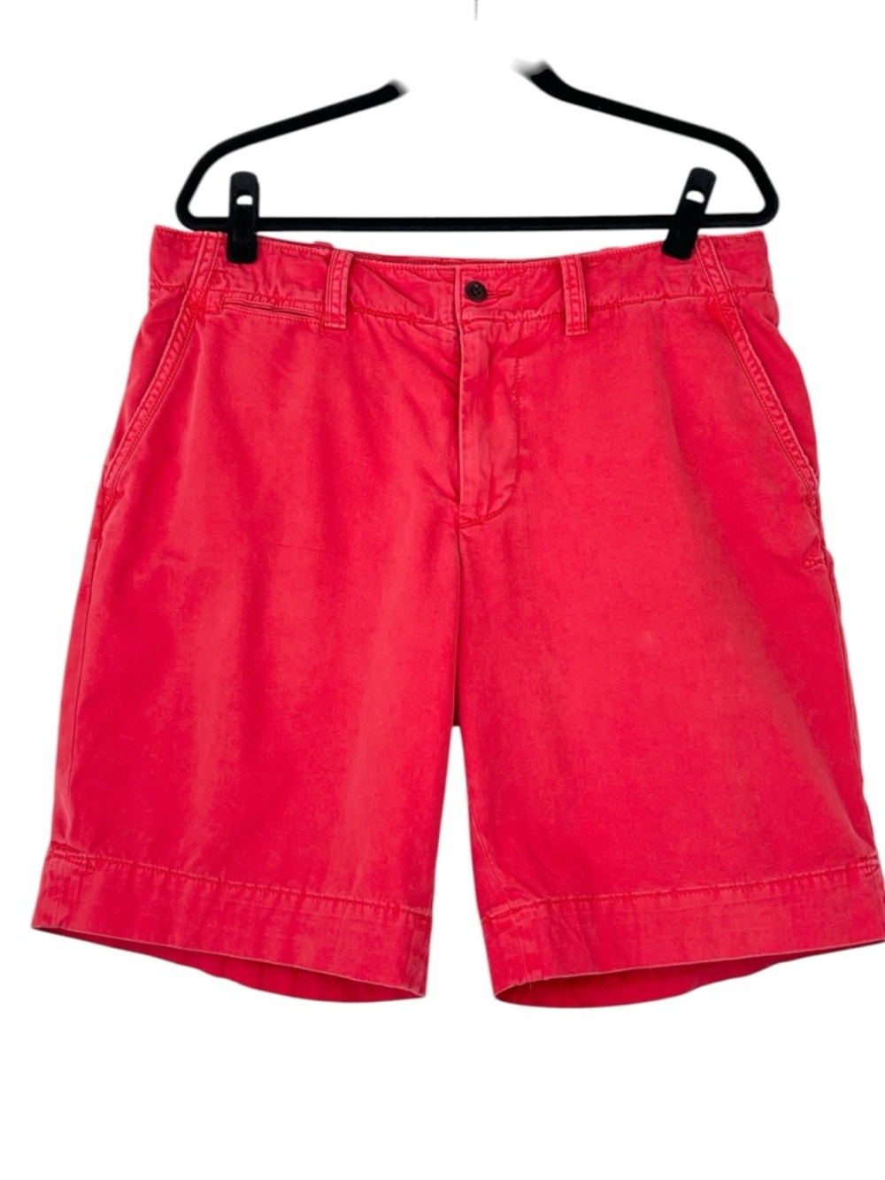 Polo Ralph Lauren Men’s Chino Shorts Sz 34 Red 10” Casual Vintage Feel